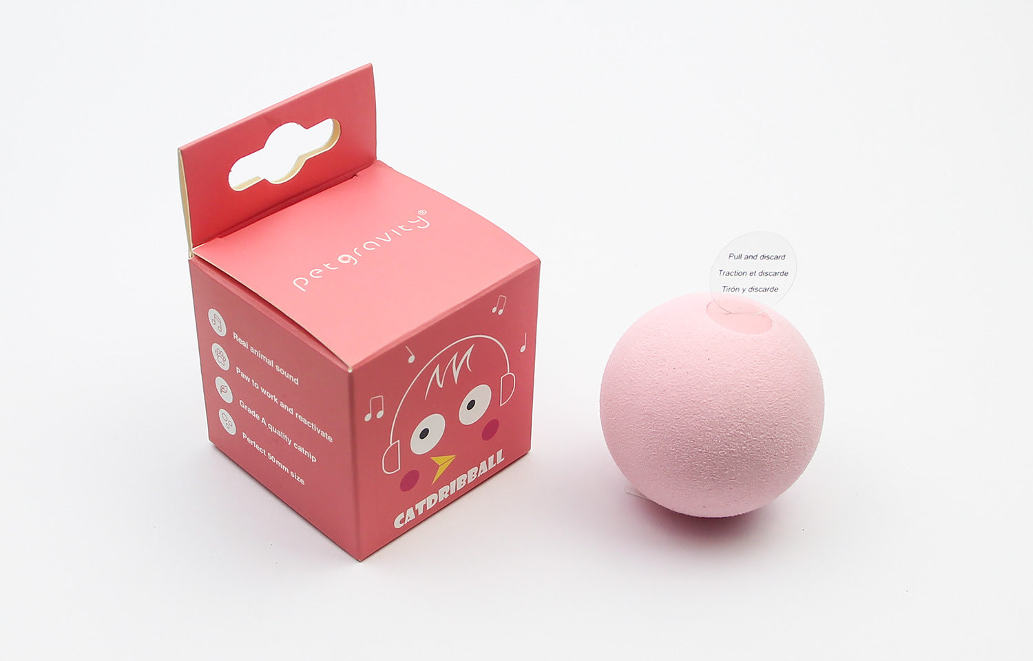 Kitten's gravitational call ball toy teasing cat ball catnip sound molar teeth bite self-healing relieve boredom pet supplies