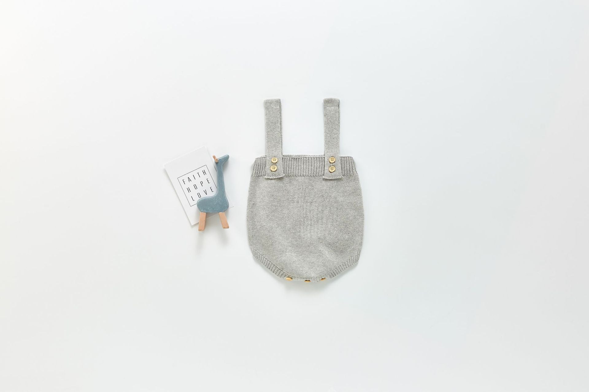 2023 autumn new baby and young children's suspender romper solid color foreign style knitted suspender jumpsuit with fart cover