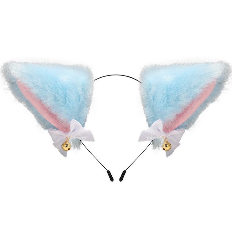 Amazon cross-border cat ear bell headband Cos cat girl hair accessories Christmas Halloween headdress accessories