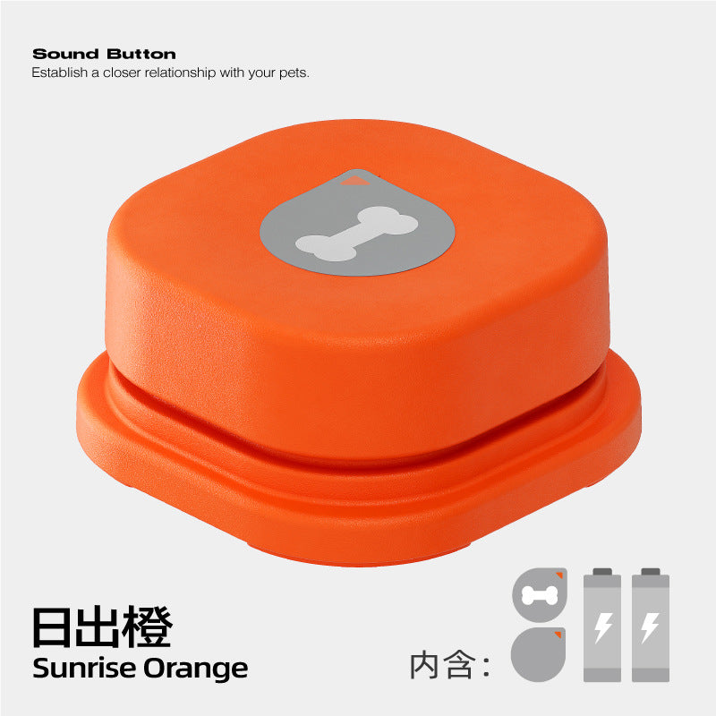 Pet communication button recording button vocal training dog talking button squeeze box button dog toy