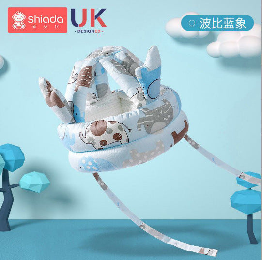 Baby anti-fall pillow baby head protection anti-fall hat cartoon children's toddler pillow anti-collision artifact breathable protective pad