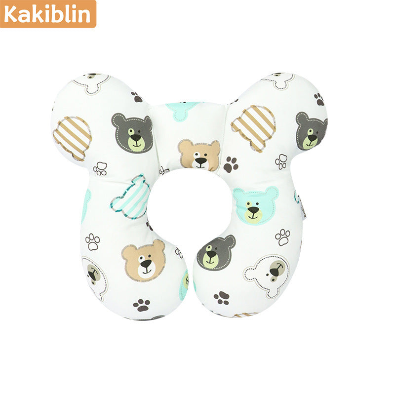 Baby stroller fixed head protection U-shaped pillow car safety seat sleeping pillow protection neck pillow