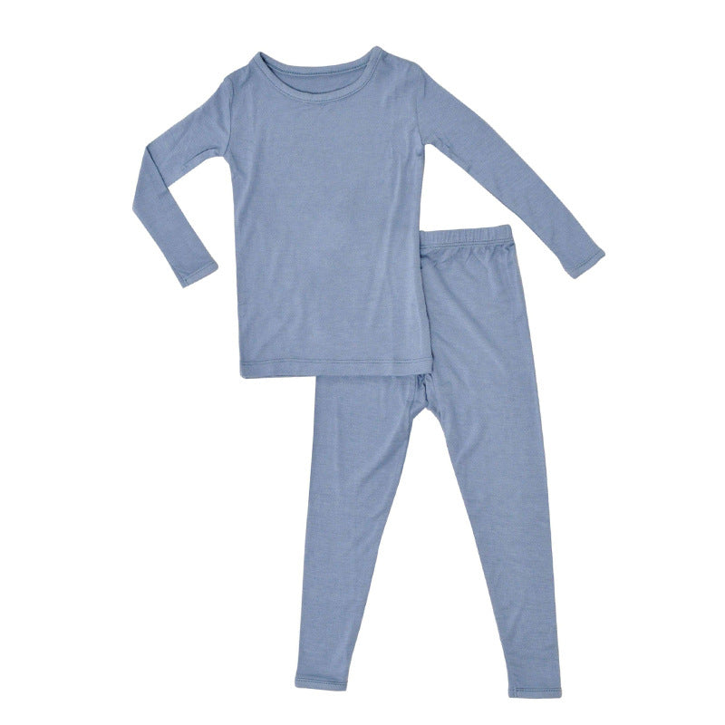 Foreign trade children's clothing bamboo fiber baby onesies spring and autumn long-sleeved newborn clothes baby romper zipper pajamas