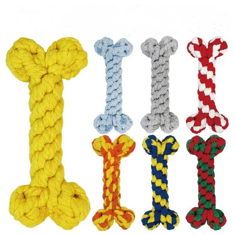 Pet Toy Dog Knot Toy Animal Shape Teeth Gnawing Rope Pomeranian Interactive Pull Tug of War Dog Toy