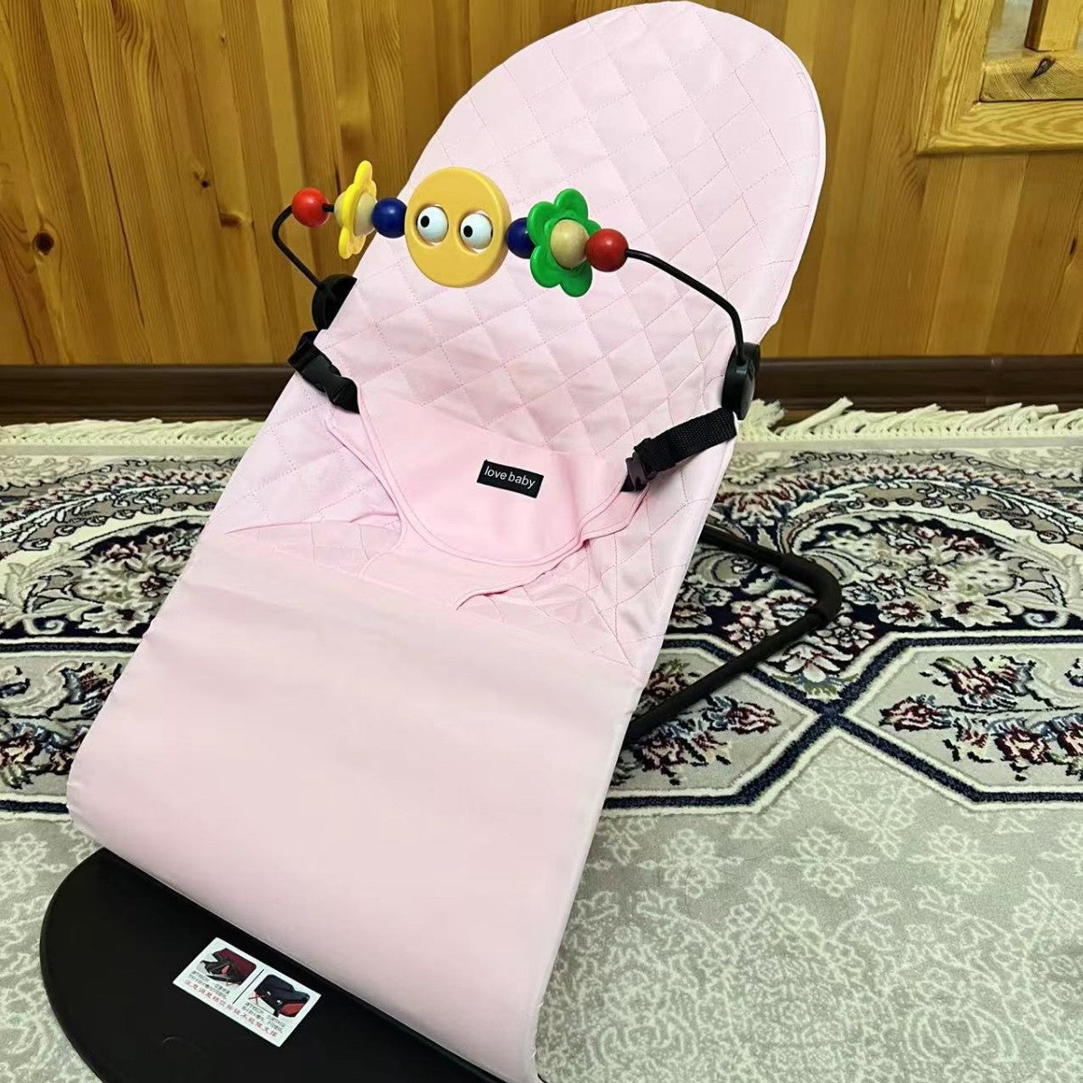 Baby rocking chair soothing cradle chair baby foldable balance rocking chair to coax baby to sleep artifact wholesale