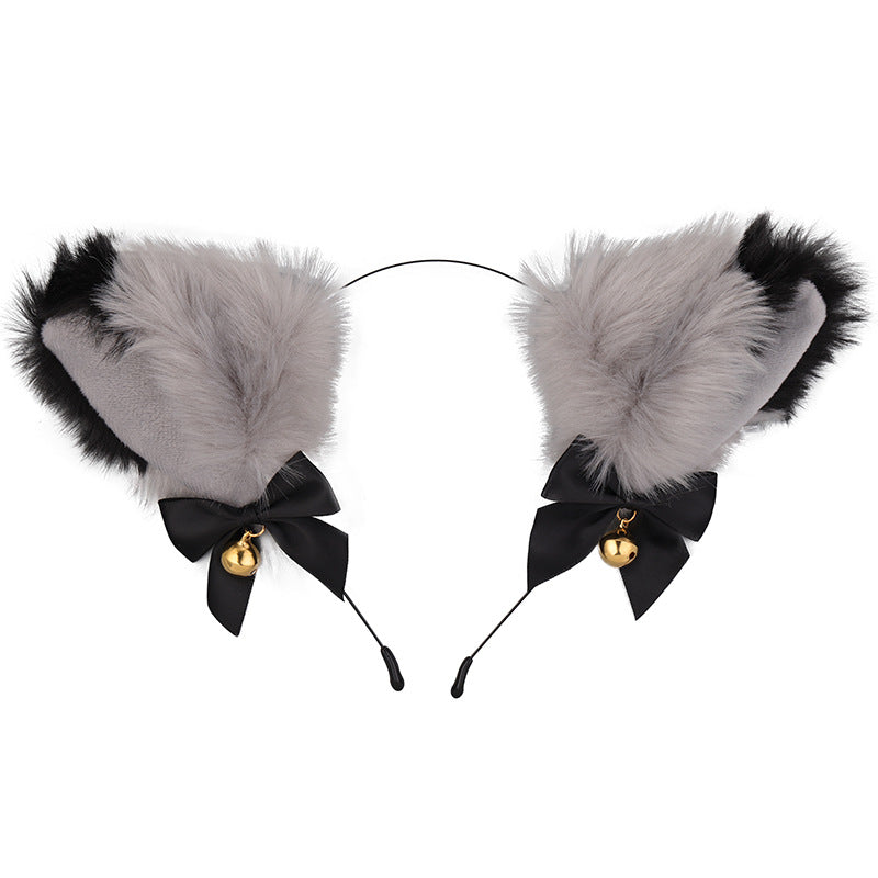 Amazon cross-border cat ear bell headband Cos cat girl hair accessories Christmas Halloween headdress accessories