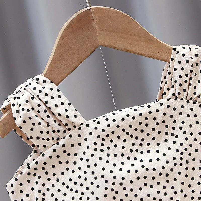 Foreign trade girls summer suit baby fashionable vest infant children summer outerwear shorts thin manufacturers