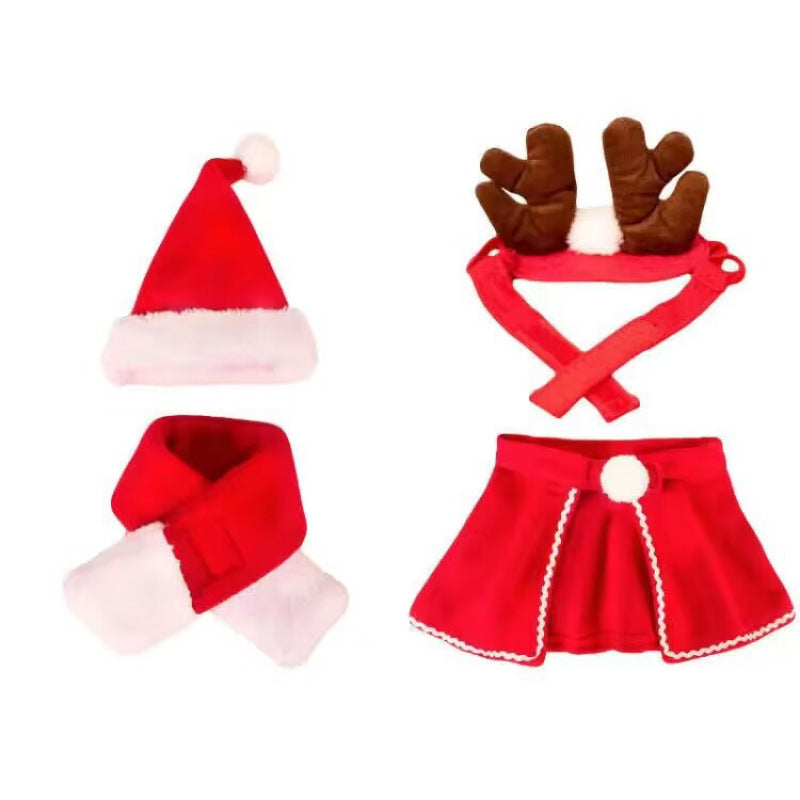 Cross-border cat headband hat scarf dog clothes cat cape headdress cloak Christmas funny pet supplies