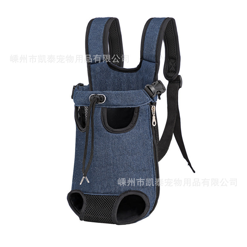 Factory direct sales pet chest bag for going out, comfortable and portable breathable dog bag and cat bag, pet shoulder bag