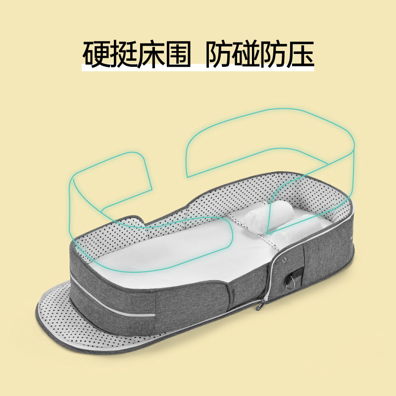 Crib portable removable bed-in-bed multifunctional foldable baby bed newborn bb crib with mosquito net