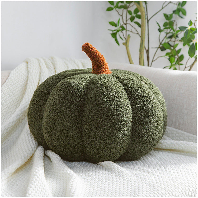 Romantic Macaron Color Teddy Velvet Pumpkin Pillow Cushion Halloween Daily Decorative Ornament Grab Doll Dropshipping