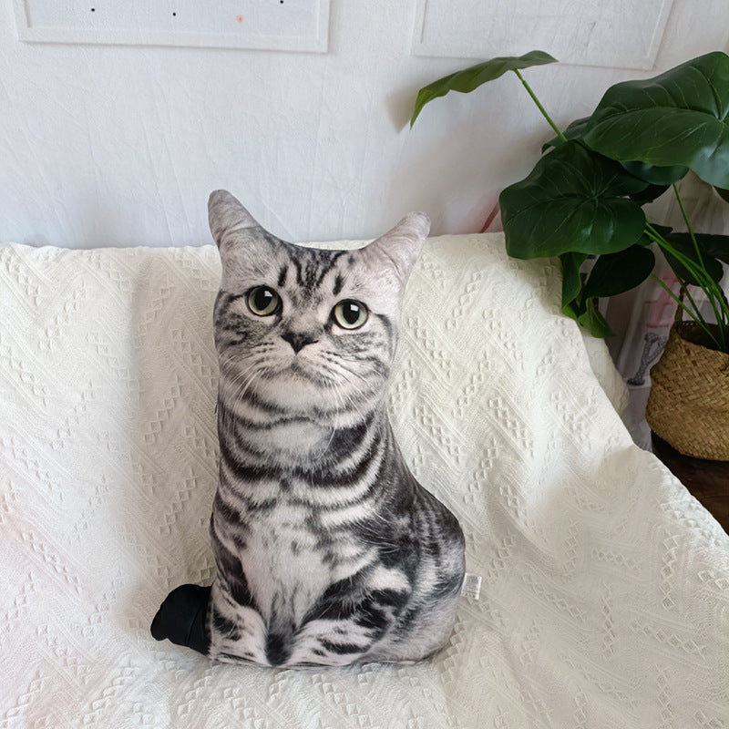 DIY Cat Pillow 3D Pet Pillow Cat Puppy Alien Plush Toy Children Girl Kitten Dog Gift