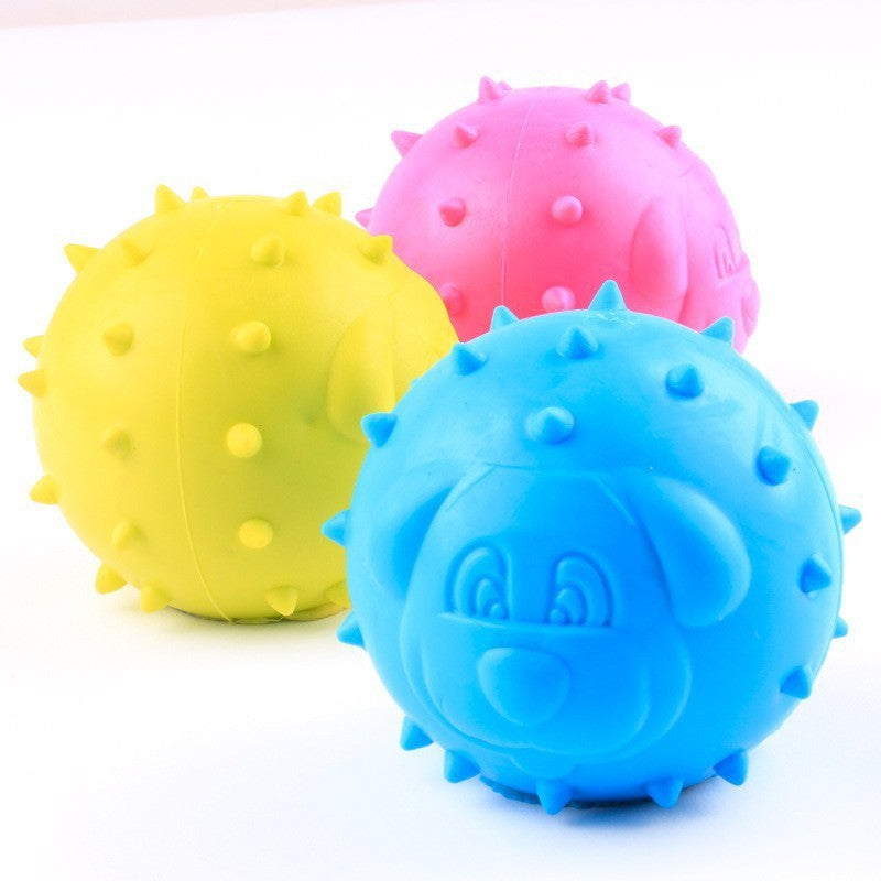 Pet toy ball latex sound bite resistant dog toy interactive training self-entertainment cross-border pet supplies wholesale factory