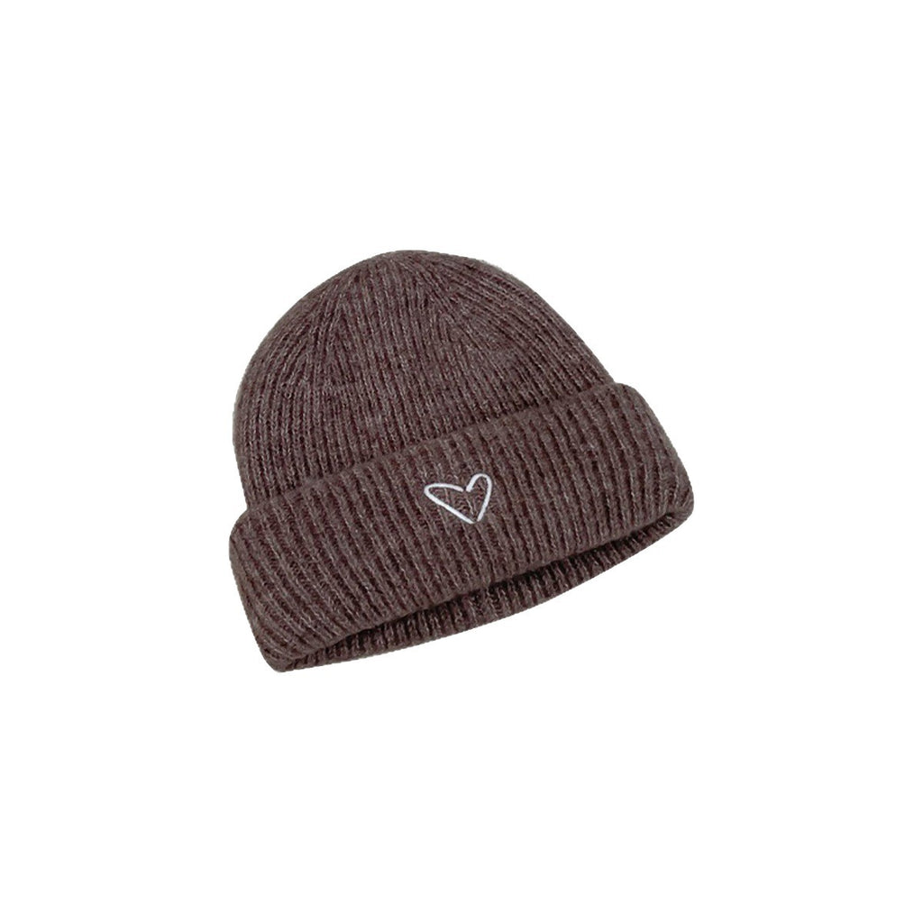 Korean baby autumn and winter hat newborn baby autumn new knitted hat Korean style simple love wool hat