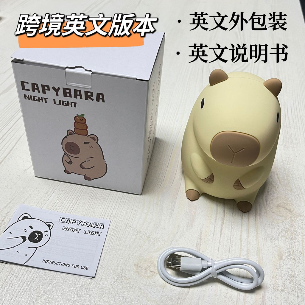 Kapibara night light guinea pig silicone lamp USB atmosphere light new product Guinea pig night light
