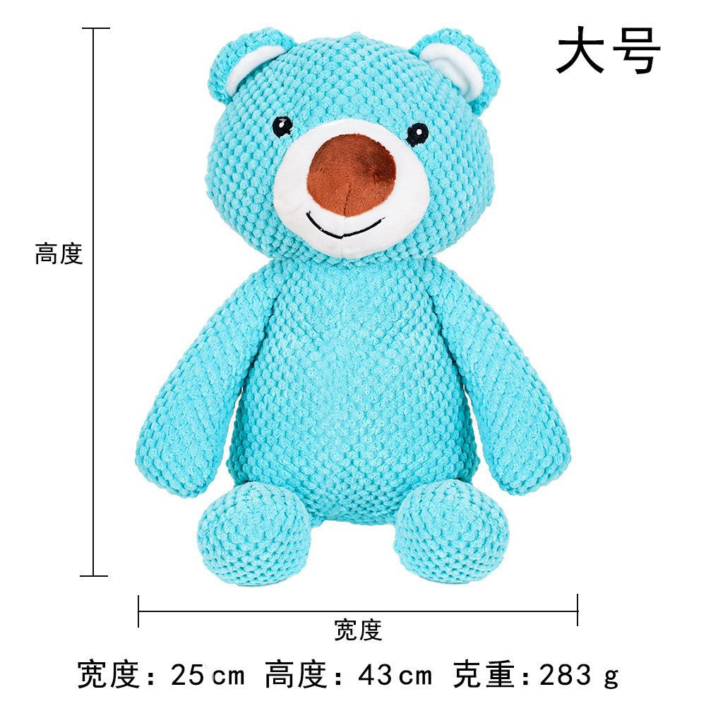 Plush Dog French Bulldog Bite-resistant Ball Rope Sounding Toy Fruit Cartoon Animal Cat Kitten Pet Supplies