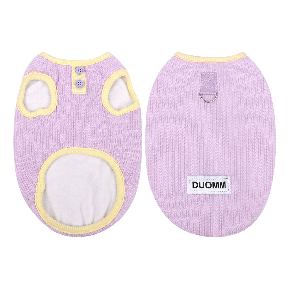 New autumn and winter pet cat clothes comfortable cloud velvet cat clothes winter thick soft warm pet cotton coat