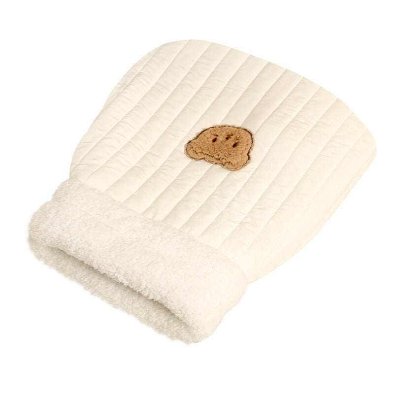 Autumn and winter cat sleeping bag nest warm cat nest closed imitation down pocket cat nest pet supplies