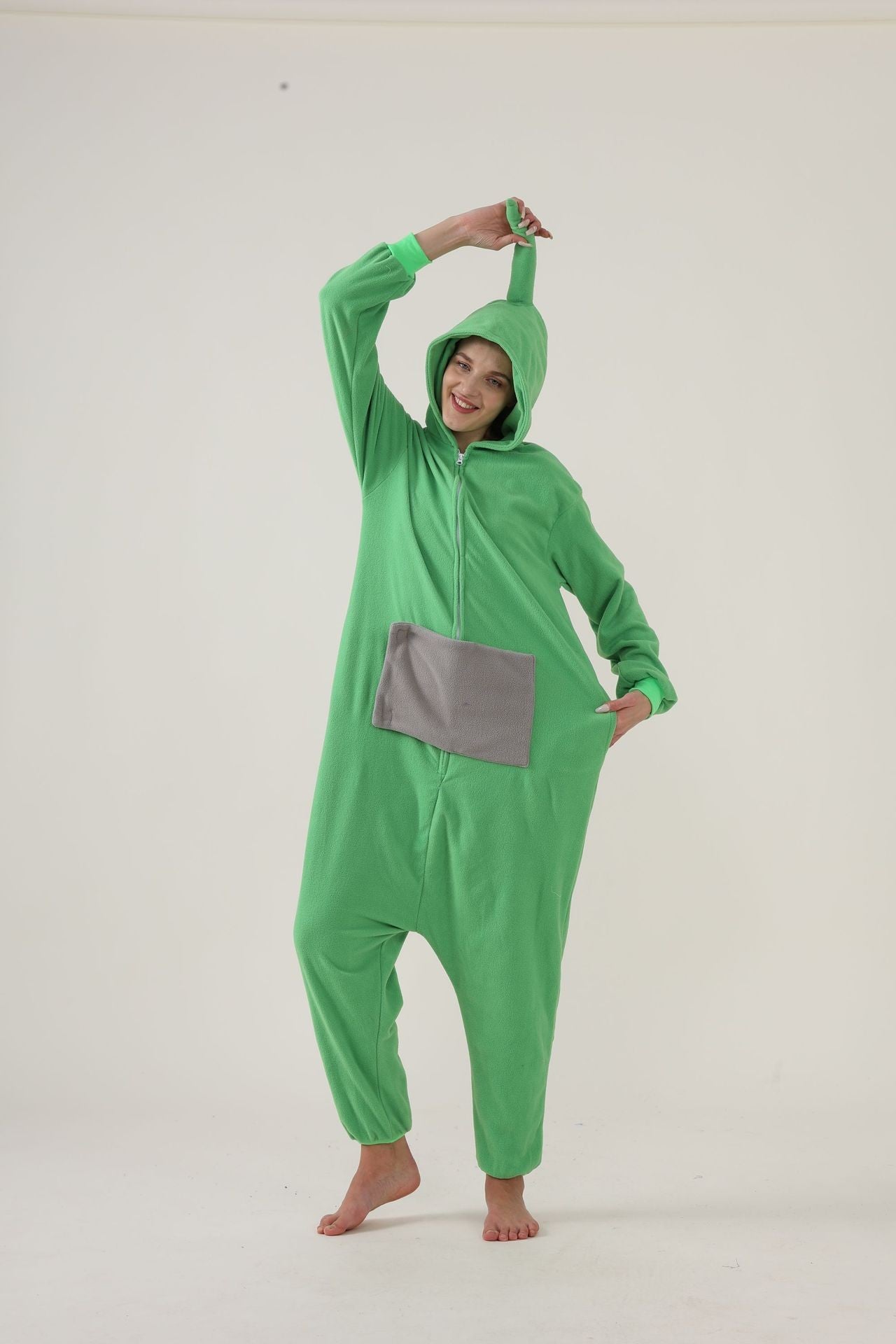 Salamander dragon taming tiger shark lion brown monkey Teletubbies adult cartoon one-piece pajamas Halloween cosp