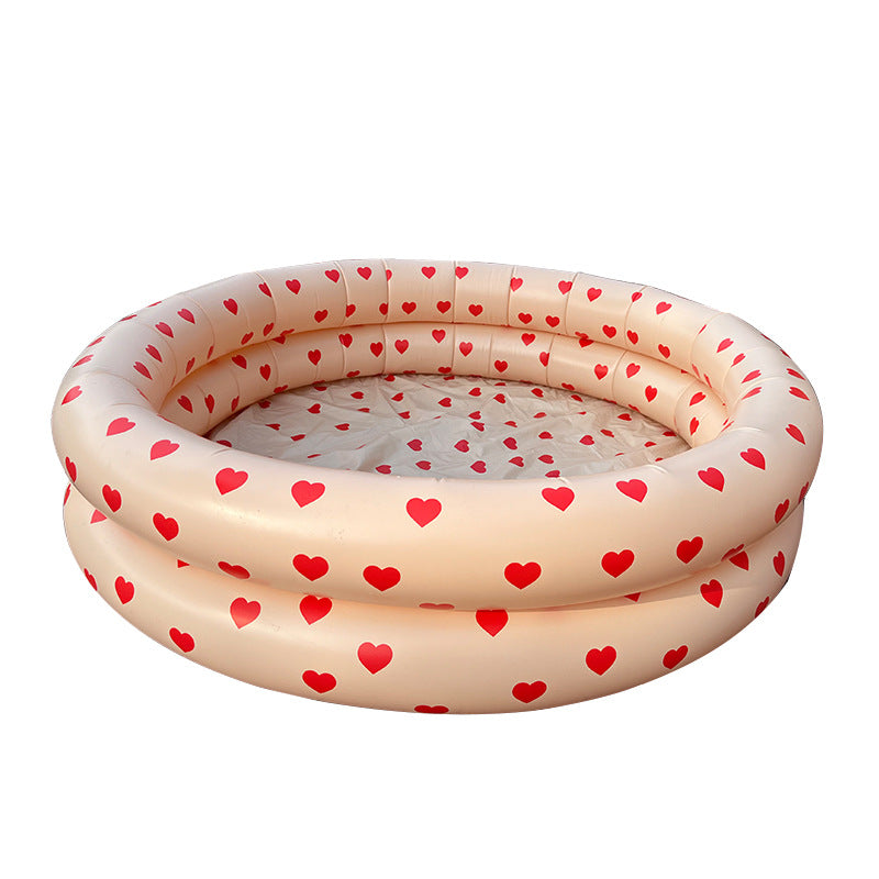 Children's cartoon dinosaur round swimming pool boy ball pool infant seat basin baby pool thickened