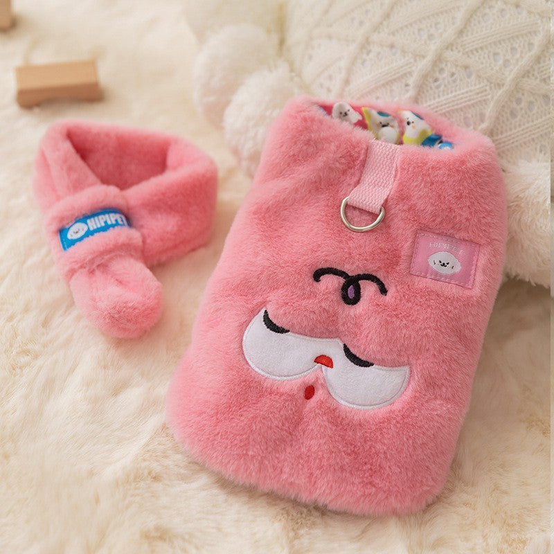 New autumn and winter Korean version dog cute cartoon small and medium-sized dog bear sweatshirt cat Teddy pet dog clothes