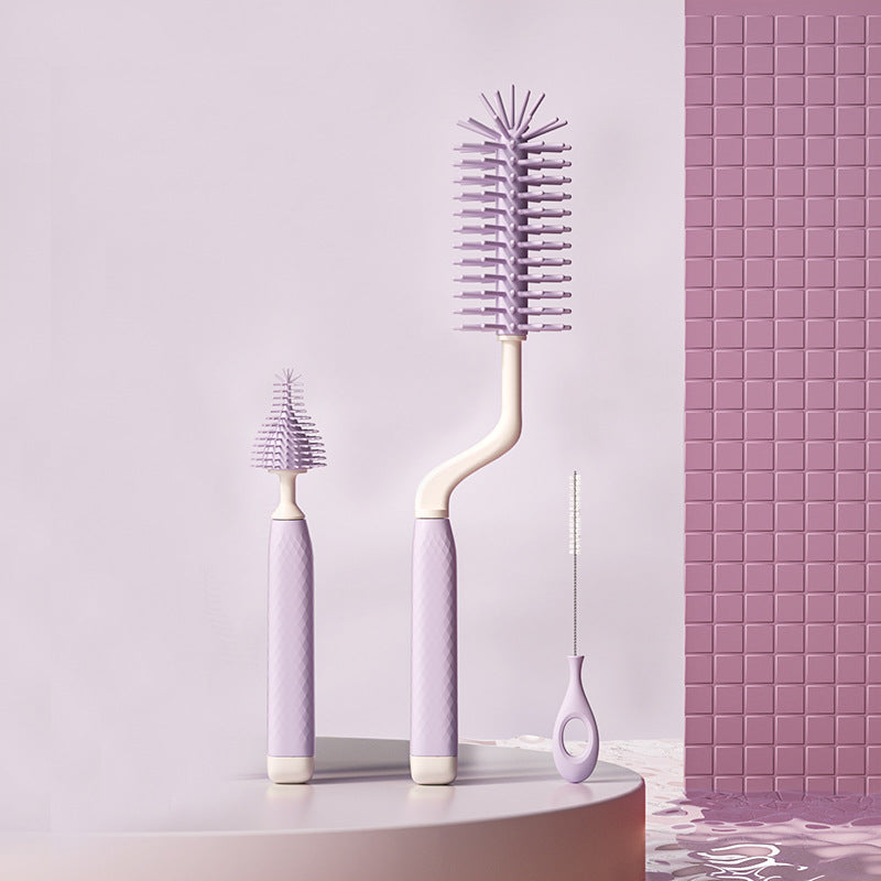 Beierkang Electric Baby Bottle Brush Waterproof 360 Degree Rotating Long Handle Silicone Straw Nipple Cleaning Brush CE ROHS
