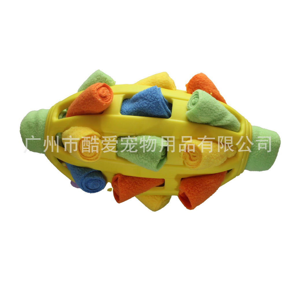 Cross-border new pet interactive football sniffing ball, dog sniffing toy ball, cat foraging for food and leaking food ball