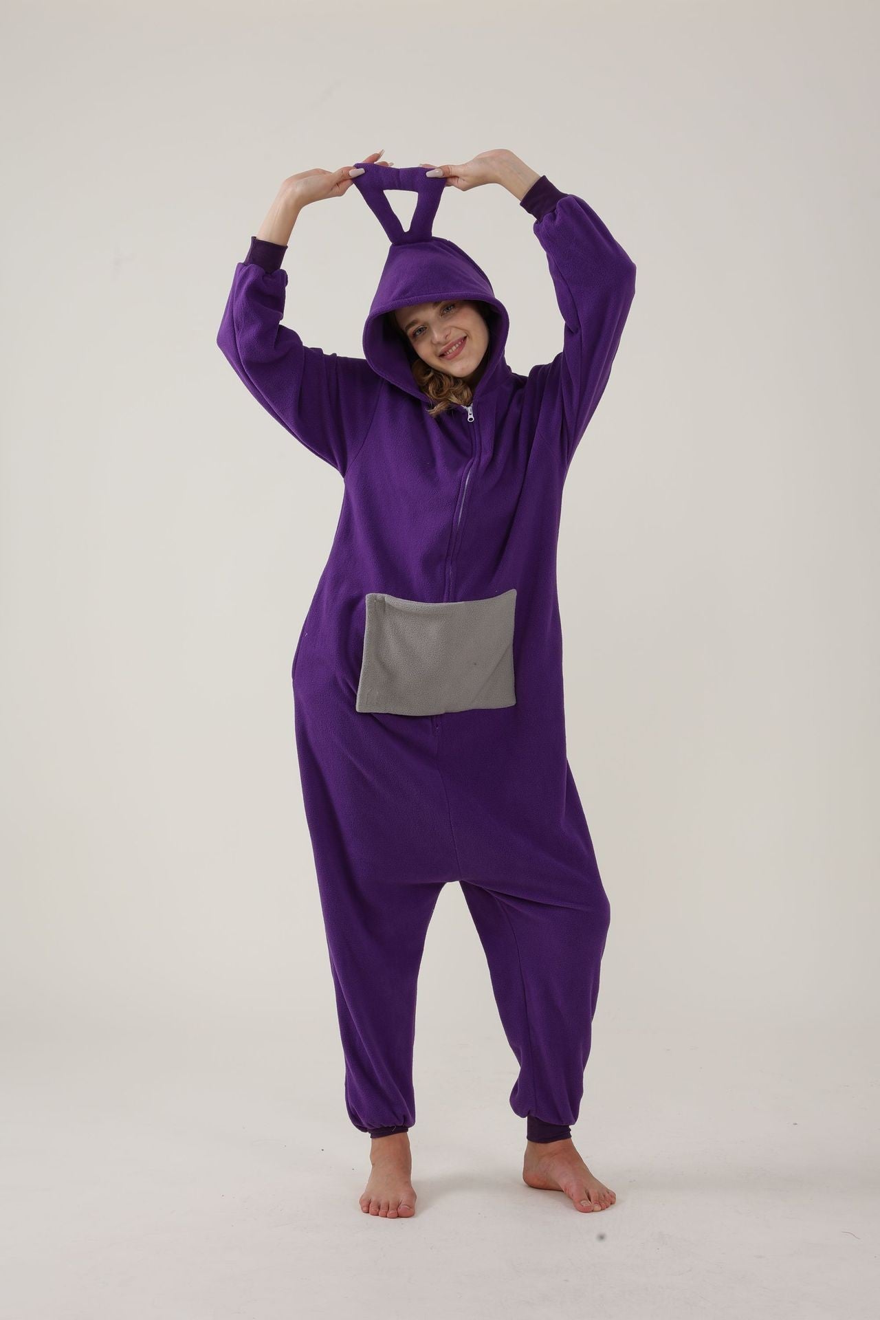 Salamander dragon taming tiger shark lion brown monkey Teletubbies adult cartoon one-piece pajamas Halloween cosp