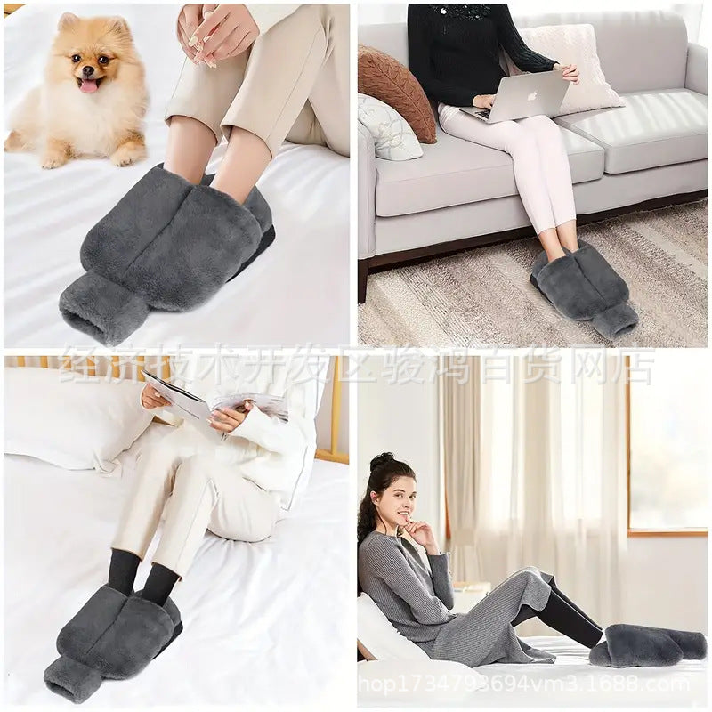 Cross-border hot water bag foot warming artifact foot warmer baby water-filled hot water bag warm foot shoes warm shoes