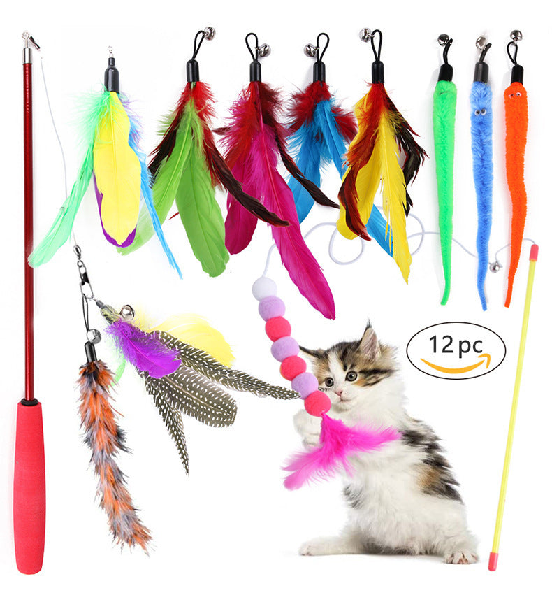 Summary of pet cat toy set 21 pieces cat channel cat teaser plush mouse Amazon combination toy