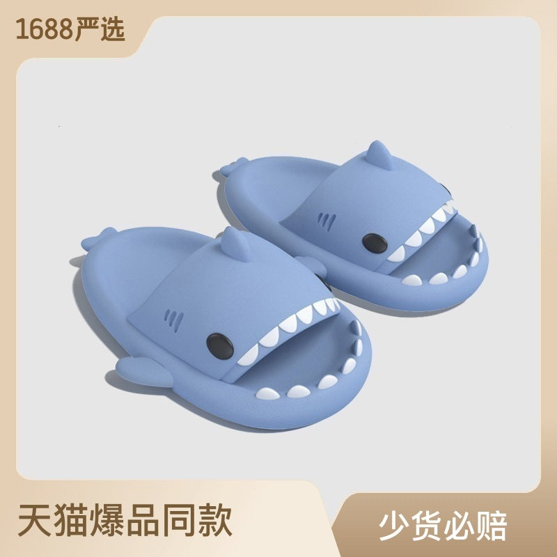 Shark Generation Children's Slippers Summer Boys Cartoon Children Indoor Non-slip Bathing Female Baby Parent-child Sandals
