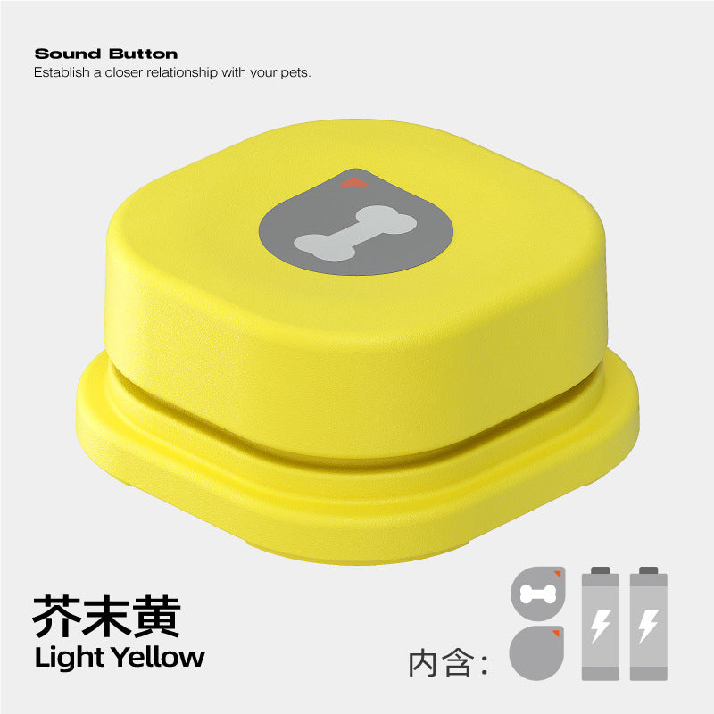 Pet communication button recording button vocal training dog talking button squeeze box button dog toy