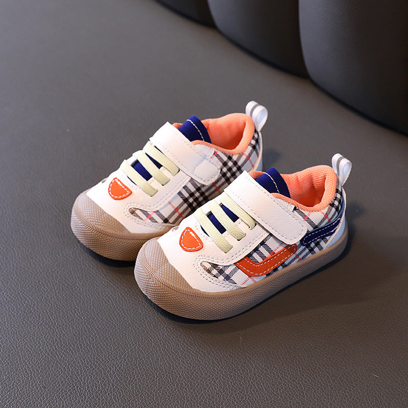 Spring and autumn baby shoes 0-3 years old girl's single shoes soft and hard baby boy toddler shoes casual shoes not small shoes