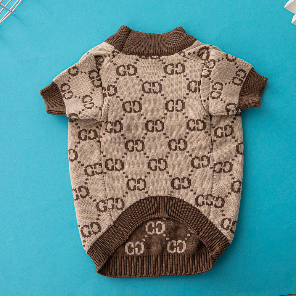 Dog sweater trendy pet clothes high quality cat and dog clothing French bulldog Pomeranian Chihuahua dog clothes