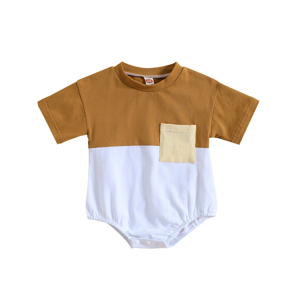 European and American new triangle romper romper western style suit INS hot style baby boys and girls jumpsuit