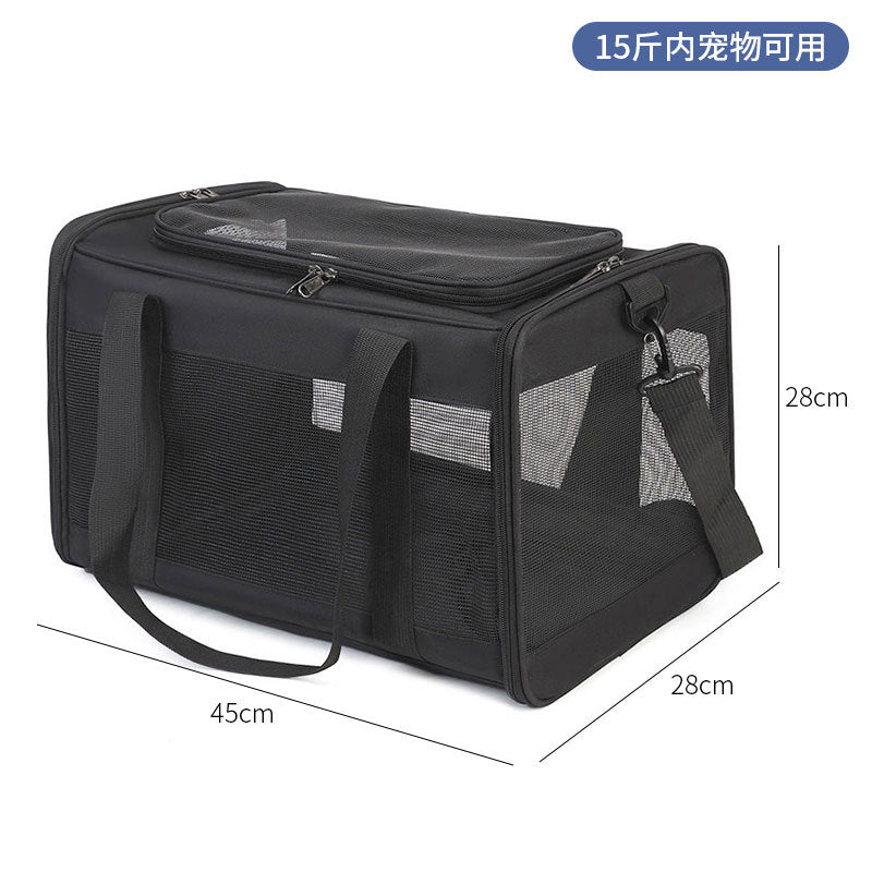Spot pet bag portable breathable car cat bag hand-held foldable pet box multifunctional dog bag cross-border