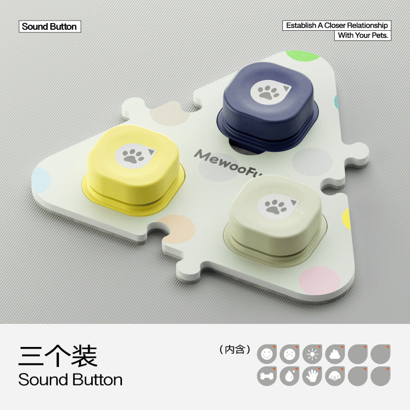Pet communication button recording button vocal training dog talking button squeeze box button dog toy