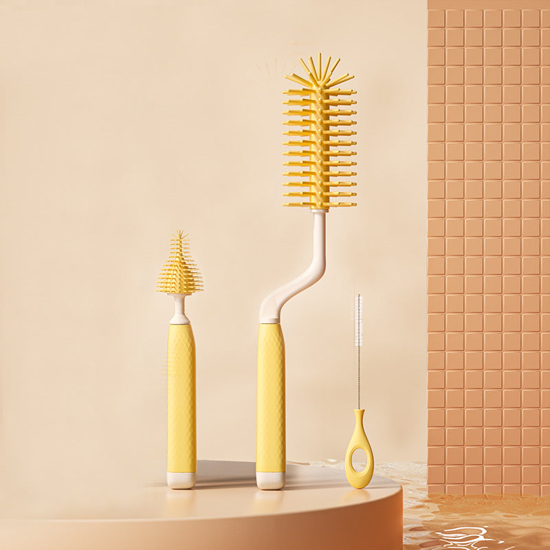 Beierkang Electric Baby Bottle Brush Waterproof 360 Degree Rotating Long Handle Silicone Straw Nipple Cleaning Brush CE ROHS