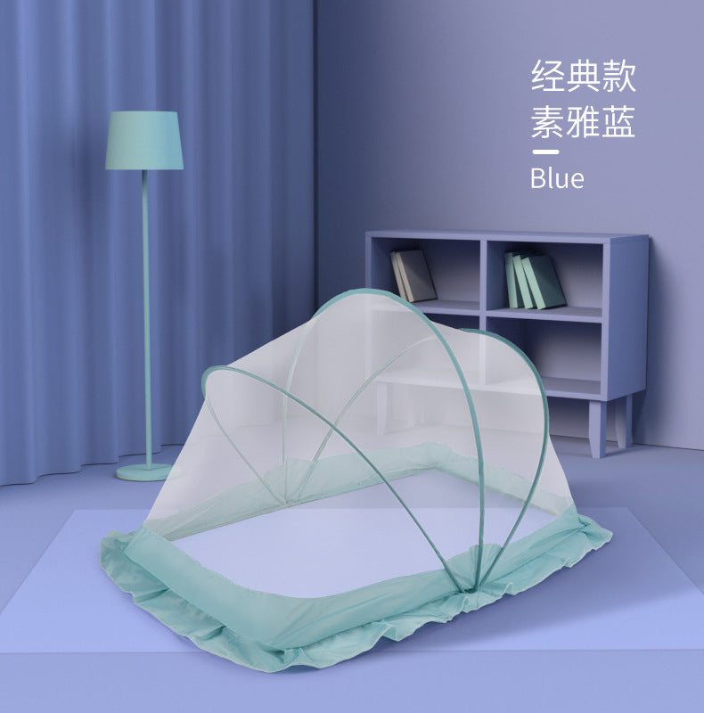 Baby bed mosquito net portable foldable encryption baby mosquito net children's yurt free installation blackout mosquito net