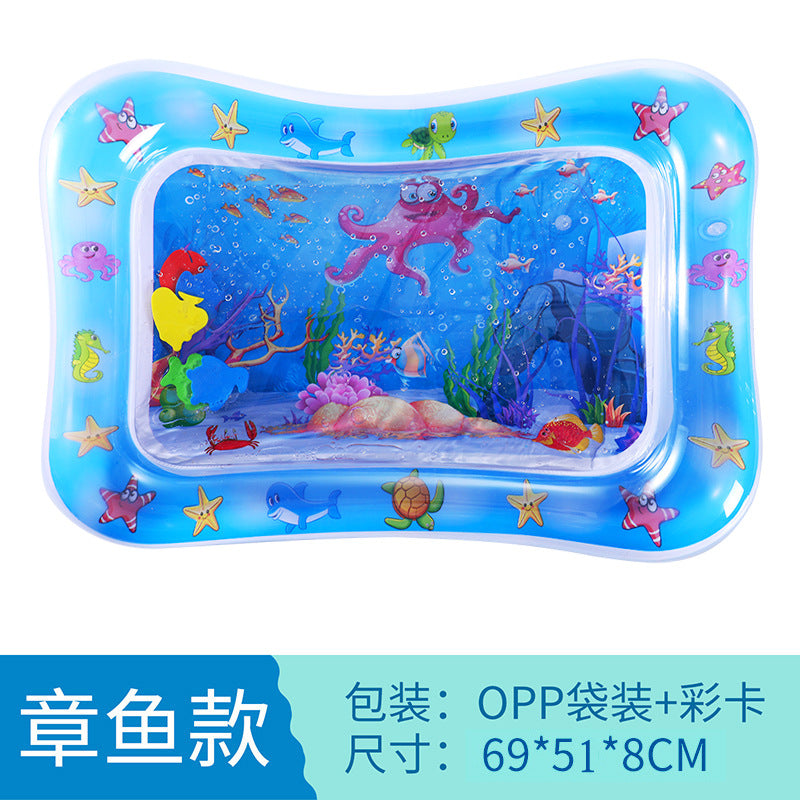 Cross-border baby inflatable pat water mat marine life swimming ring crawling mat seat cushion children pat water mat wholesale