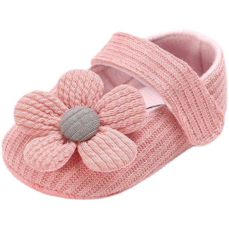 Baby girl baby soft bottom bow cloth shoes spring and autumn style 6-12 months non-slip 0-1 year old little princess