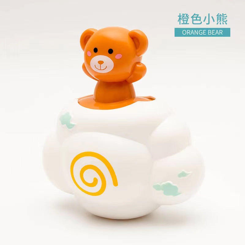 Douyin hot selling children's bathroom water swimming little penguin crab chain cool swim baby bath water toys