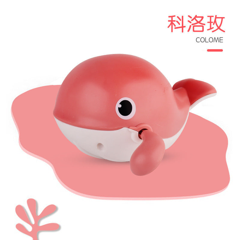 Douyin hot selling children's bathroom water swimming little penguin crab chain cool swim baby bath water toys