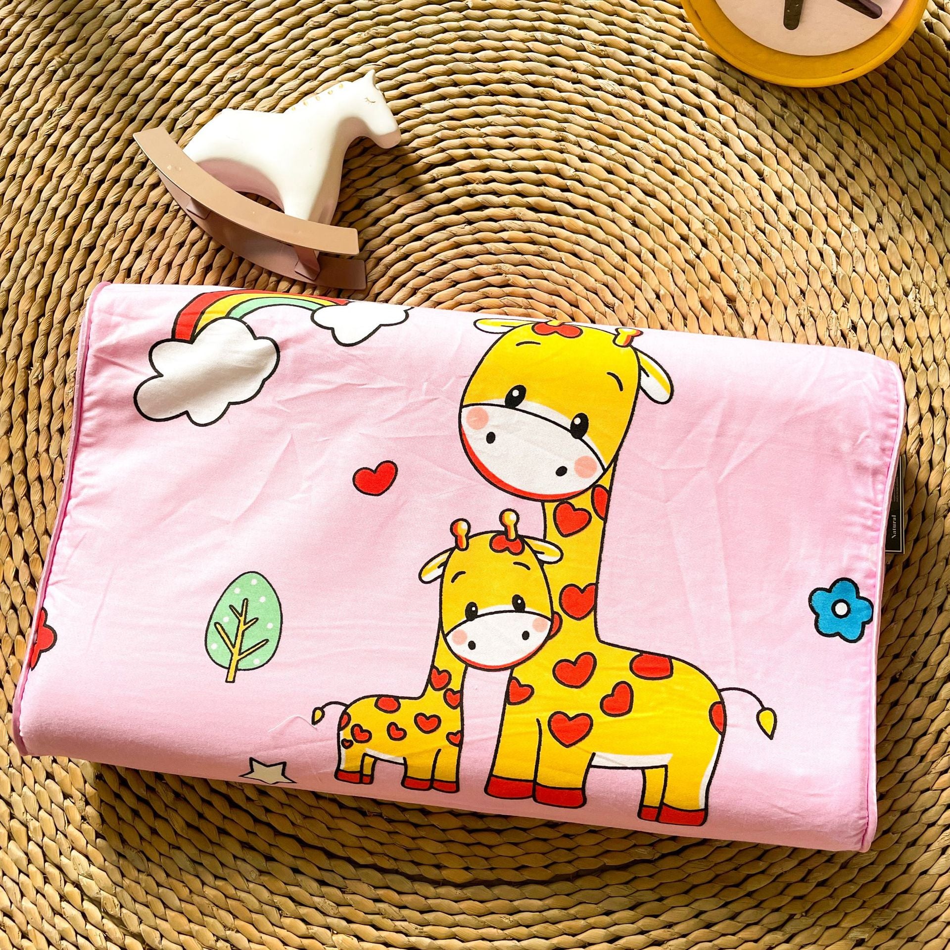 Thai children's natural latex pillow Class A cartoon pure cotton baby pillow core single student dormitory pillow wholesale