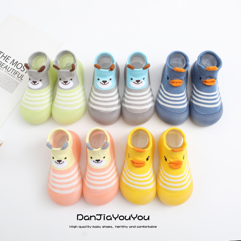 Factory goods spring baby socks shoes children's anti-slip baby socks cartoon baby toddler shoes floor socks shoes wholesale