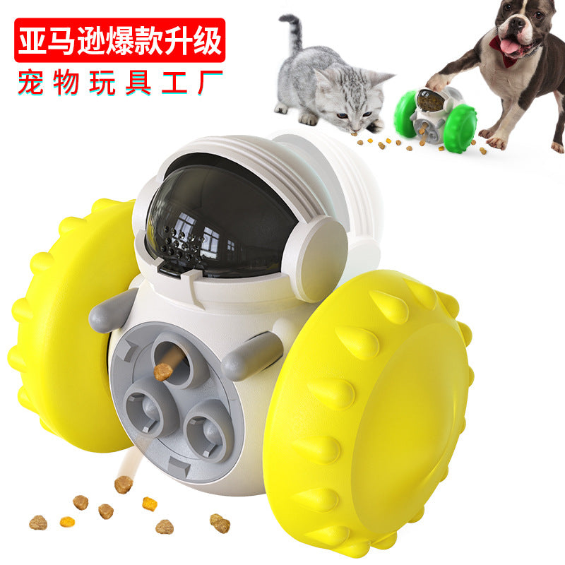Pet supplies factory home wholesale company new Amazon food leaker tumbler ball balance car dog toy