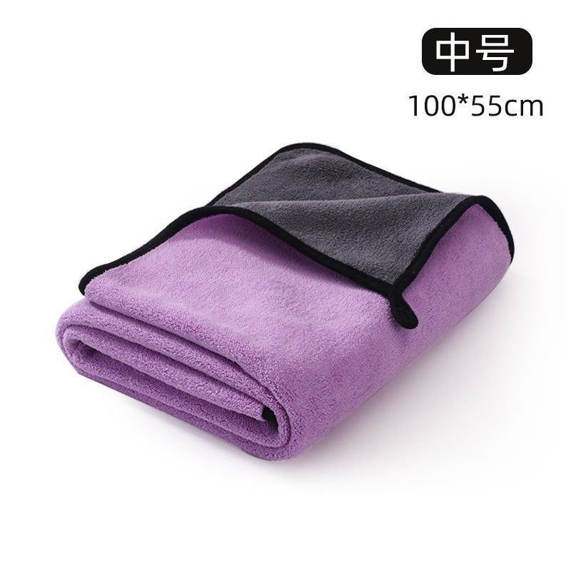 Dog bathrobe oversized absorbent quick-drying golden retriever shiba inu cat disposable bath towel pet clothes bath towel