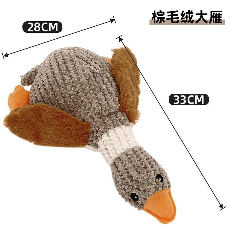 Plush dog toy that is resistant to chewing, teeth grinding, and making sounds for puppies to spend time alone to relieve boredom, Golden Retriever Corgi dog pet toy