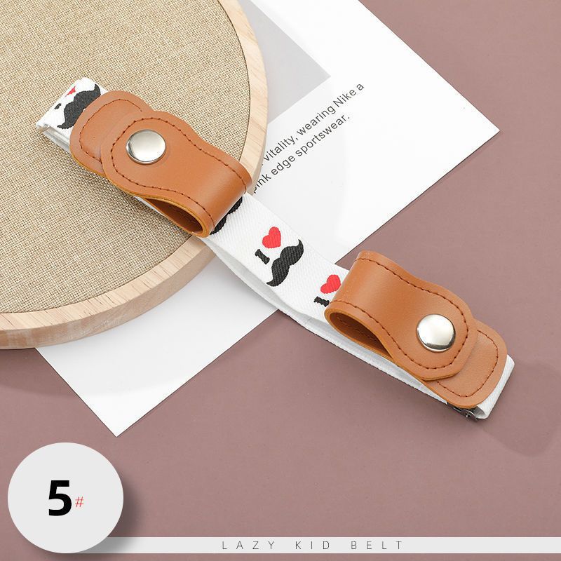 Children's elastic belt cartoon pattern primary school students' belt baby pants anti-fall medium and large children's belt waist belt