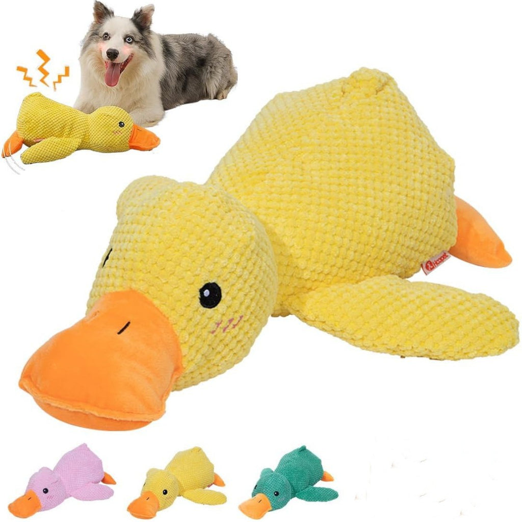 Dog toy teething plush chew-resistant Teddy Bichon Pomeranian milk dog sleeping sound relief artifact pet supplies